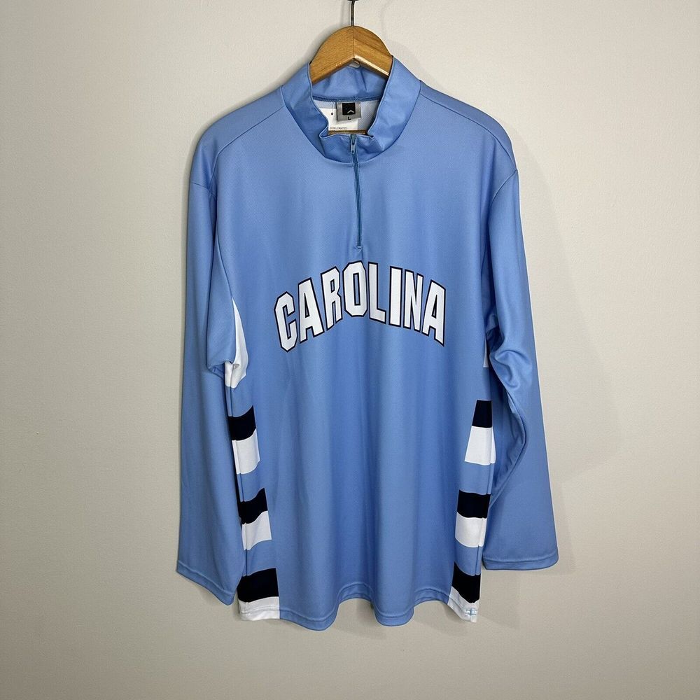 NWT Blue Carolina Front Zip Shooting Shirt Mens Size L
